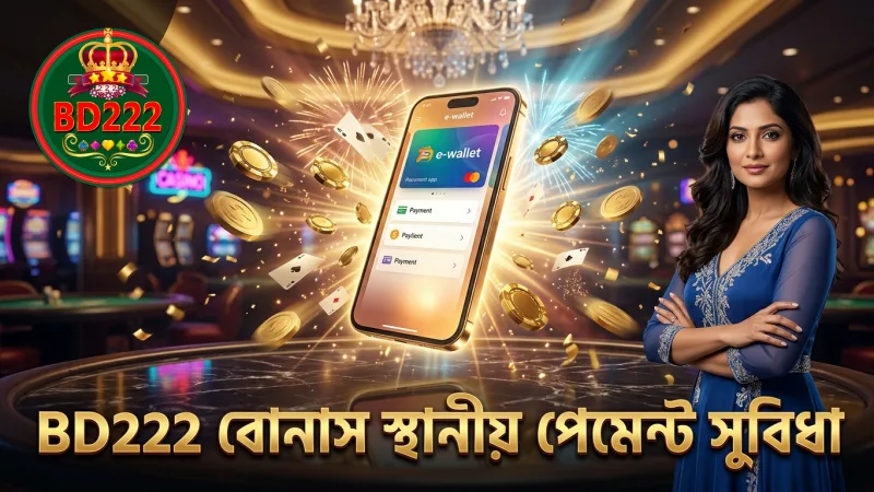 স্থানীয় পেমেন্ট পদ্ধতি ব্যবহারে BD222 বোনাস সুবিধা নিশ্চিত