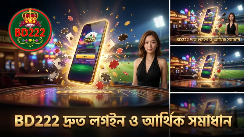 গেম খেলার সময় লগইন ও আর্থিক সমস্যার দ্রুত সমাধান BD222 দ্বারা।